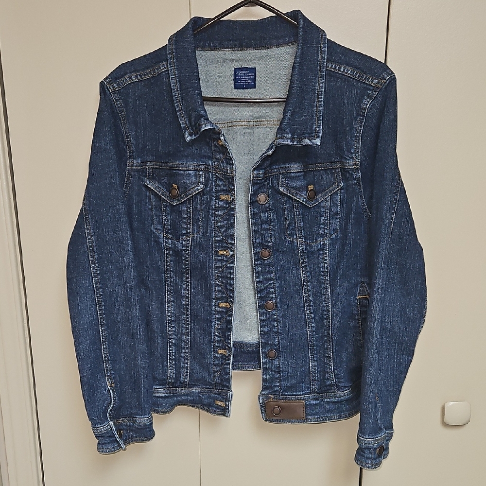 12. Jockey Brand Large Heavy Denim Jean Jacket